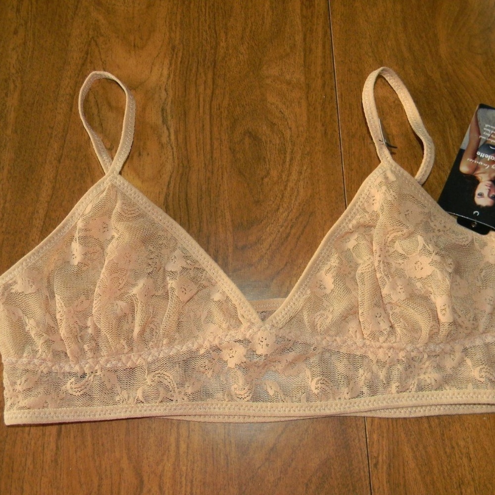 Tart Noir Small Brown Lace Lacy Bralette Bra NWT